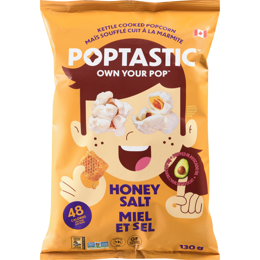 PopTastic Popcorn with Honey and Salt / 130g