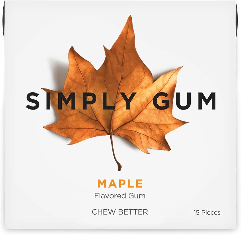 Simply Gum Maple Chewing Gum / 15ct