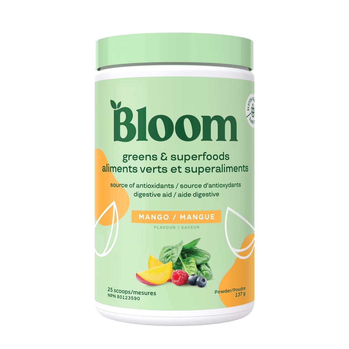 Bloom Greens And Superfoods Mango / 137g