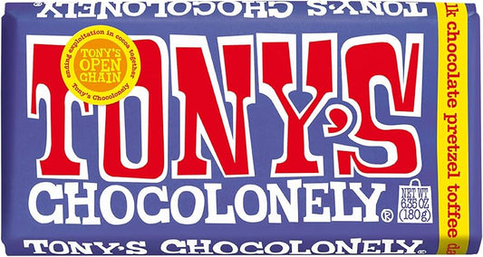 Tony's Chocolonely Milk Chocolate Pretzel Toffee / 180g