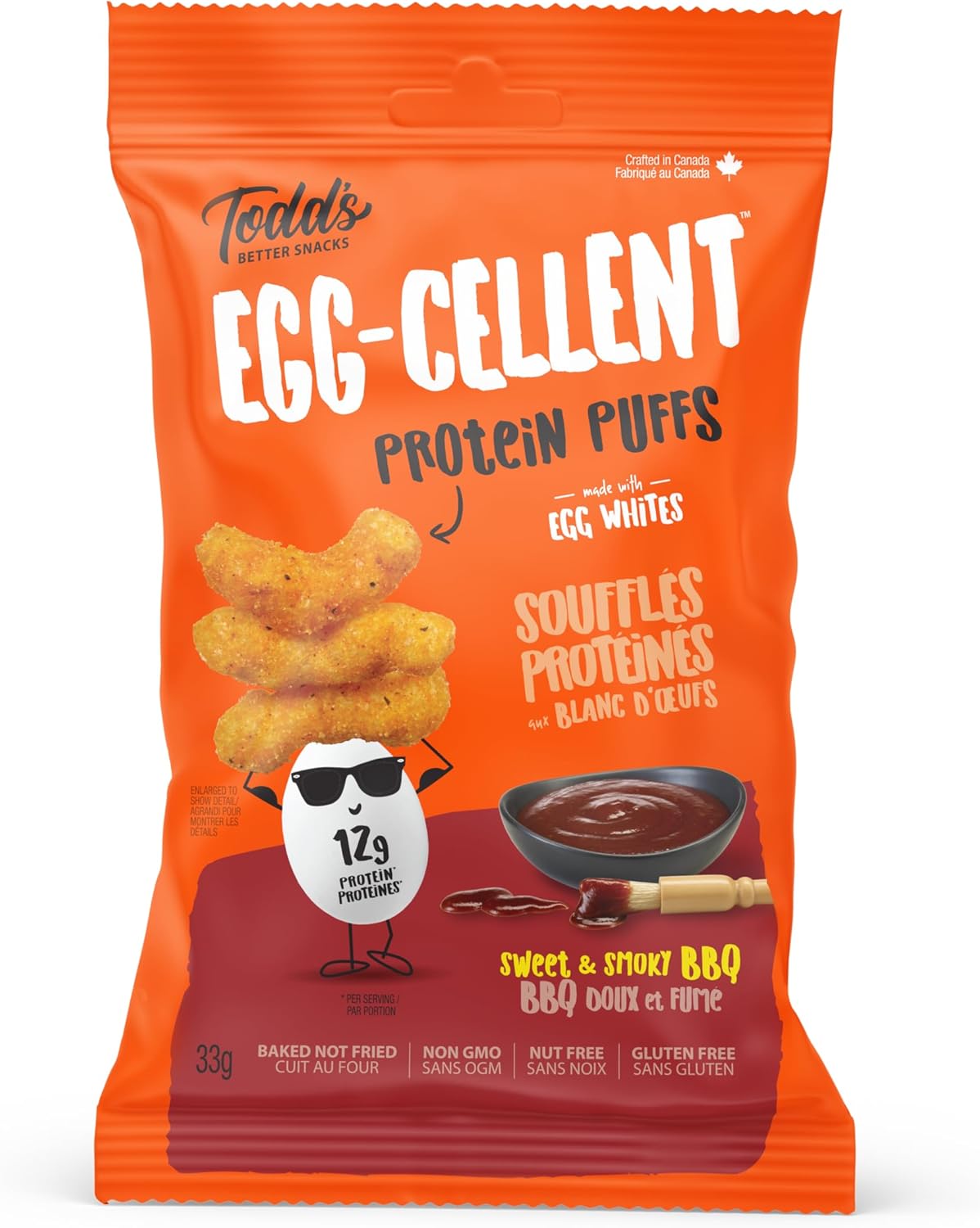 Todd's Egg-Cellent Protein Puffs Mild & Smoky BBQ / 33g