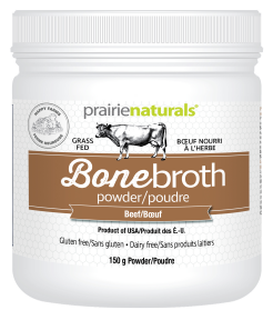 PRAIRIE NATURALS Poudre de bouillon d’os – boeuf / 150g