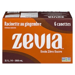 Zevia Root Ginger Pack / 6x355ml