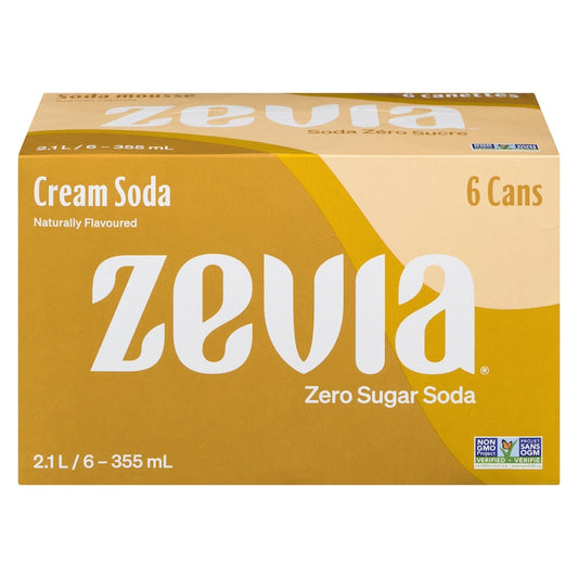 Zevia Foam Soda Pack / 6x355ml