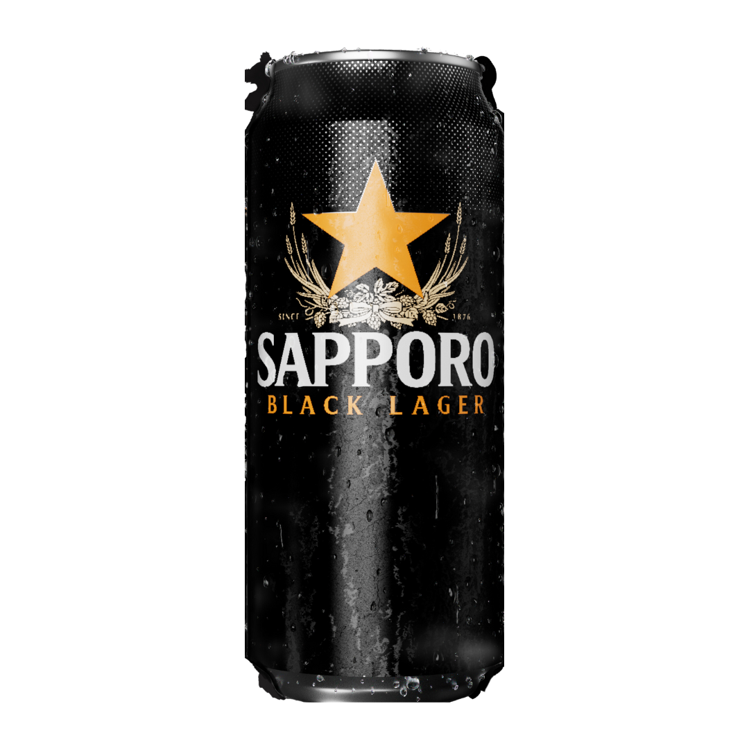 Sapporo Black Lager Beer / 500ml