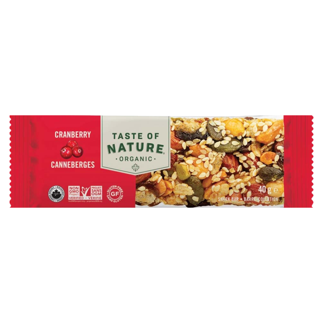 Taste of Nature Cranberry Bar/40g