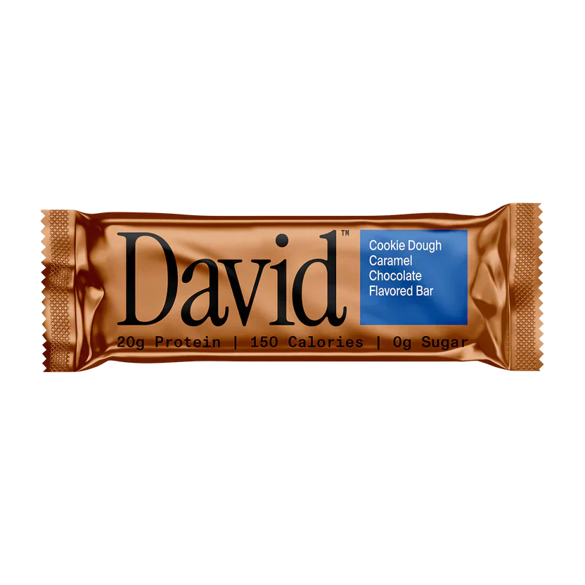 David’s Protein Bar Cookie Dough, Caramel, and Crunchy Chocolate / 4x58g