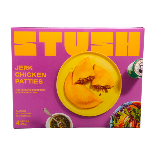 Stush Patties Jerk Chicken Patties / 12-pack