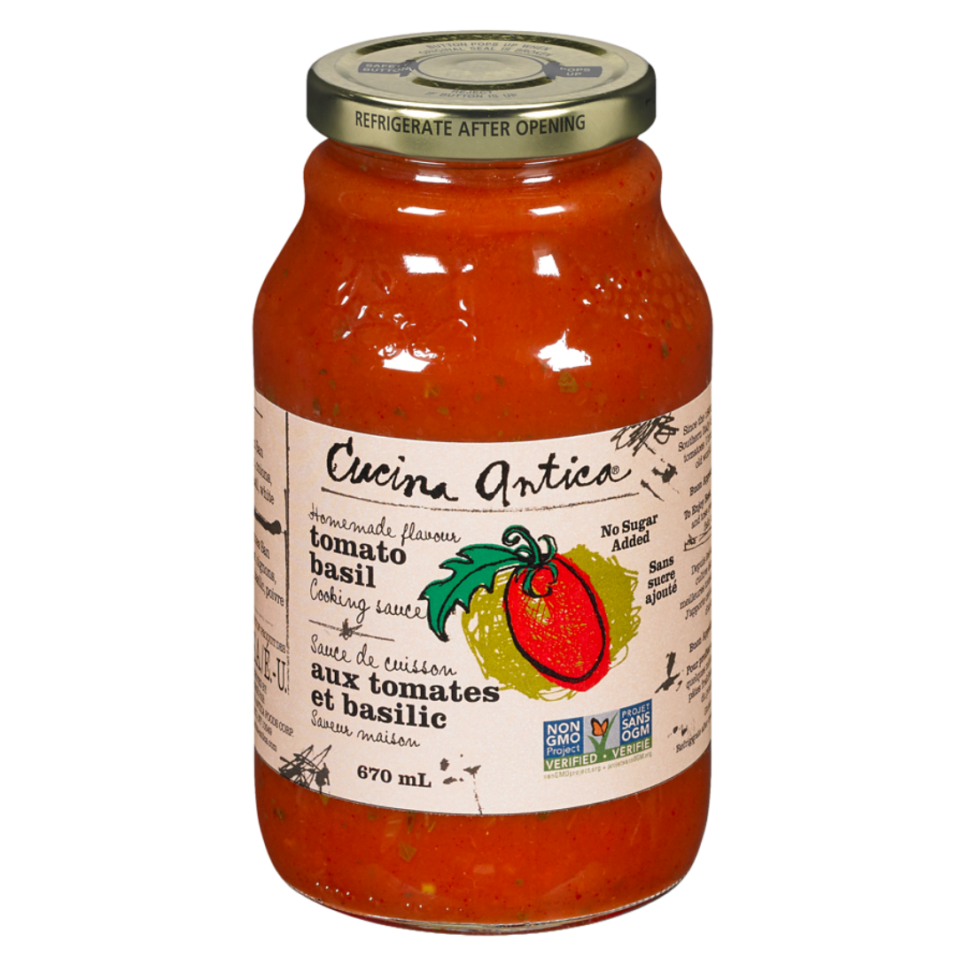 Cucina Antica Tomato-Basil Pasta Sauce / 670ml