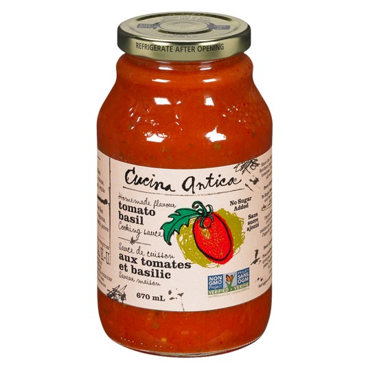 Cucina Antica Tomato-Basil Pasta Sauce / 670ml