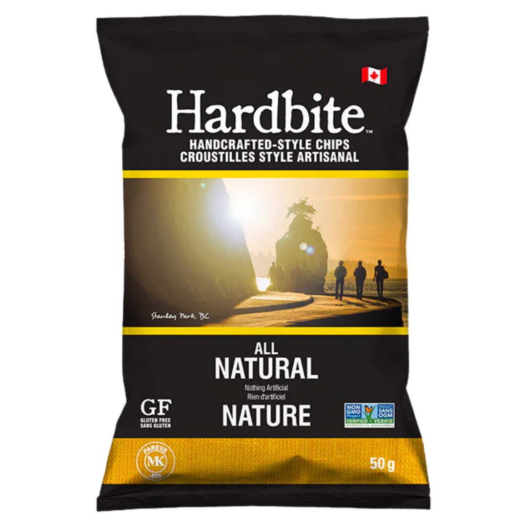Hardbite All Natural Potato Chips / 50g