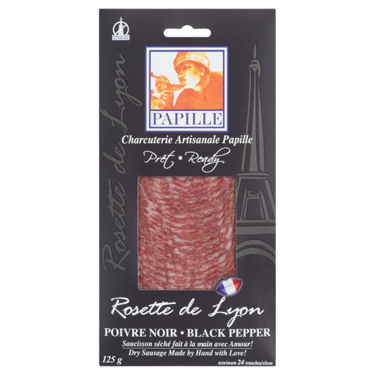 Papille Salami Sliced Black Pepper / 125g