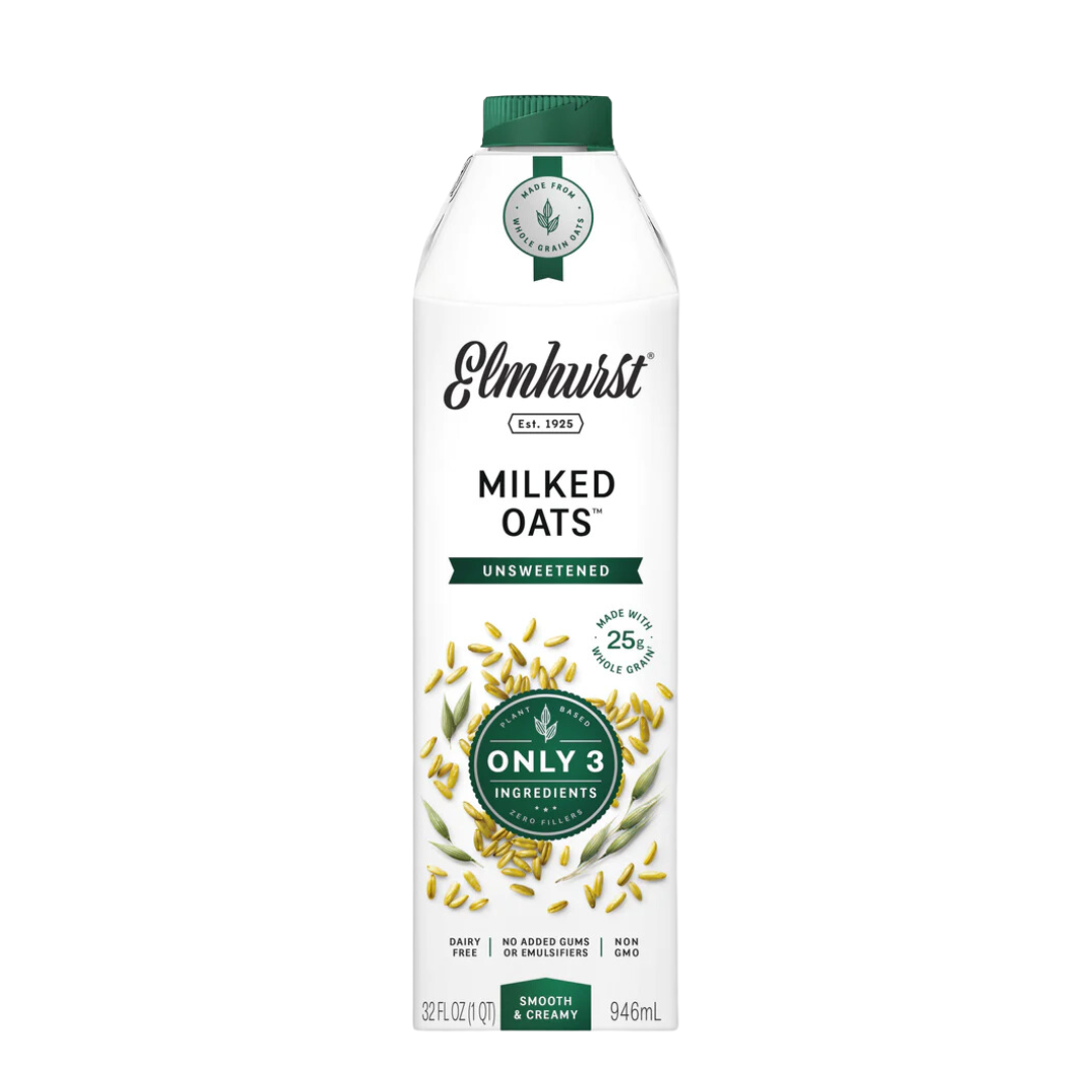 Elmhurst Unsweetened Oat Milk / 946 ml