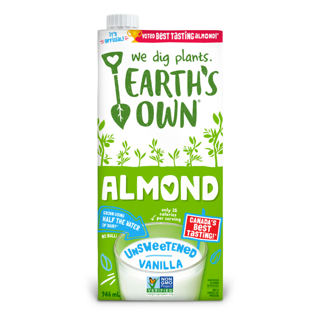 Earth's Own Unsweetened Vanilla Almond Milk / 946 ml