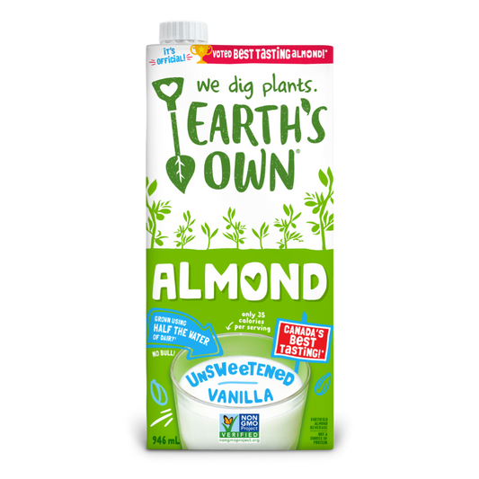 Earth's Own Unsweetened Vanilla Almond Milk / 946 ml