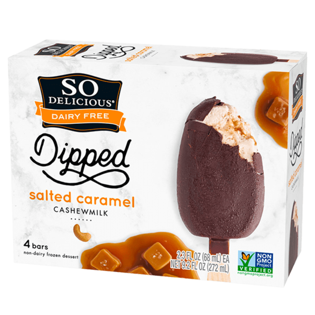 So Delicious Cashew and Salted Caramel Dipped Ice Cream / 272g