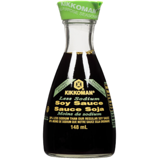 Kikkoman Less Sodium Soy Sauce / 12-pack