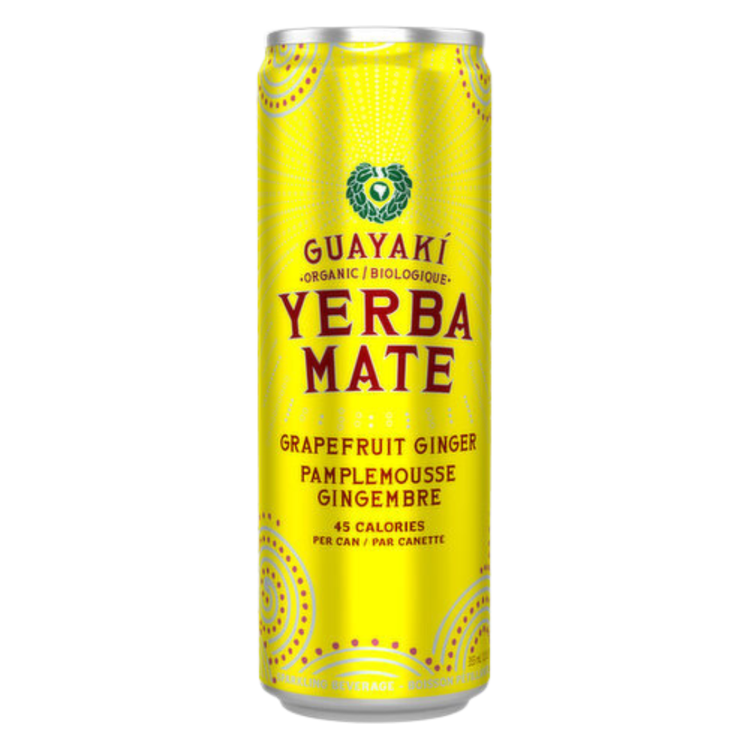 Sparkling Guayaki Yerba Mate Grapefruit Ginger / 355ml