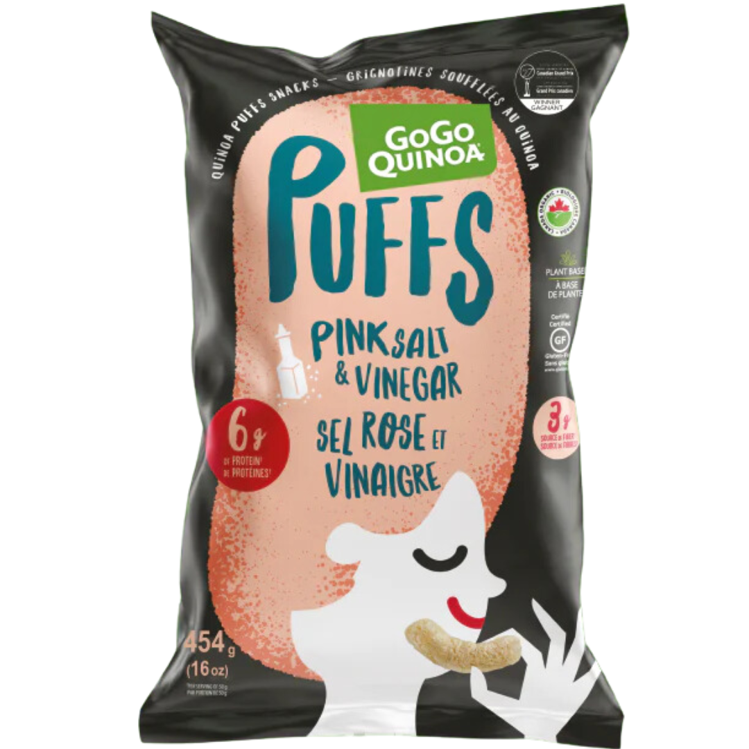 Gogo Quinoa Puffs with Pink Salt and Vinegar / 113g