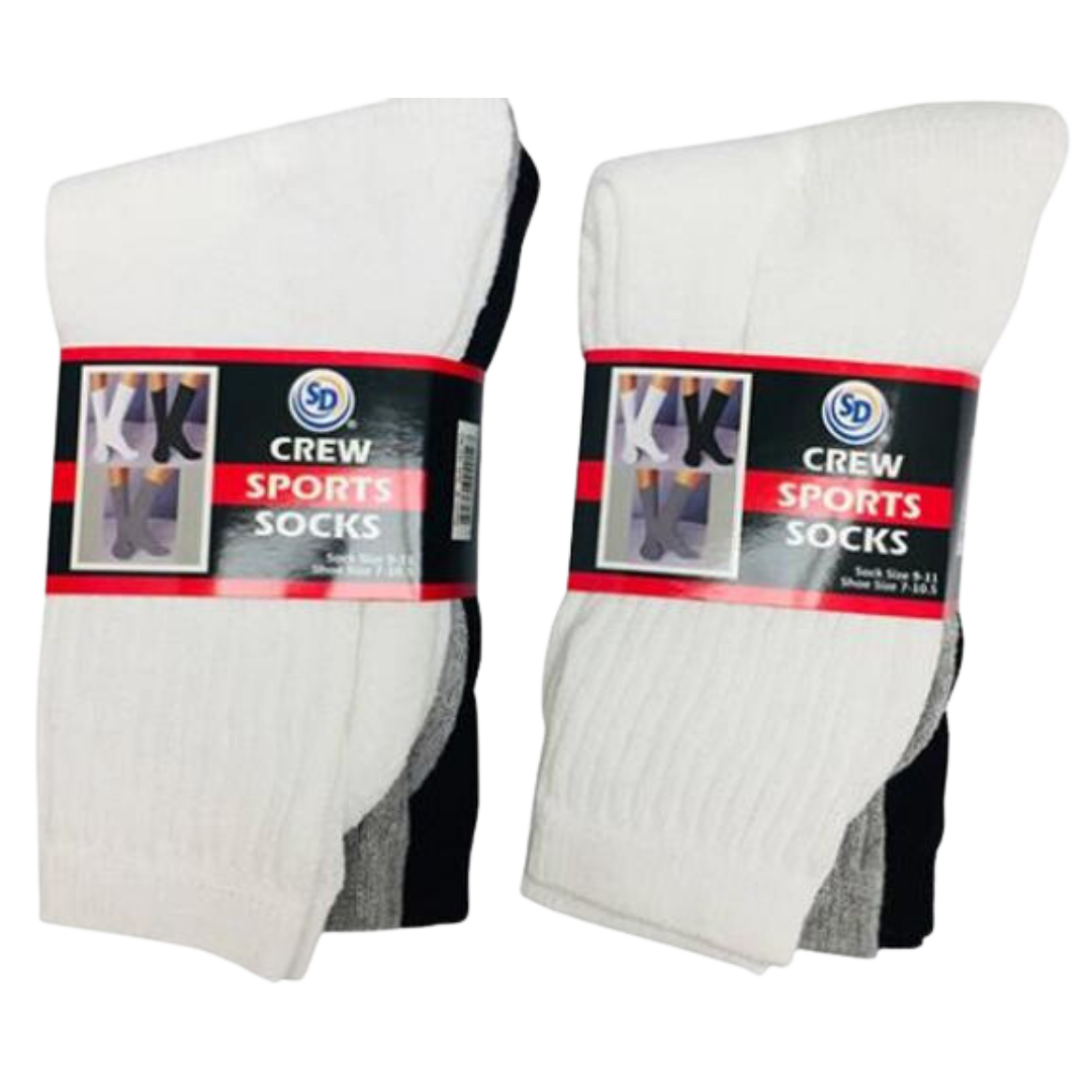 SD Assorted Sports Socks 9-11 / 3 Pairs