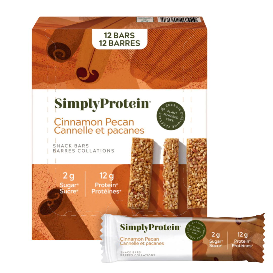Simply Protein Cinnamon Pecan Bars / Case of 12