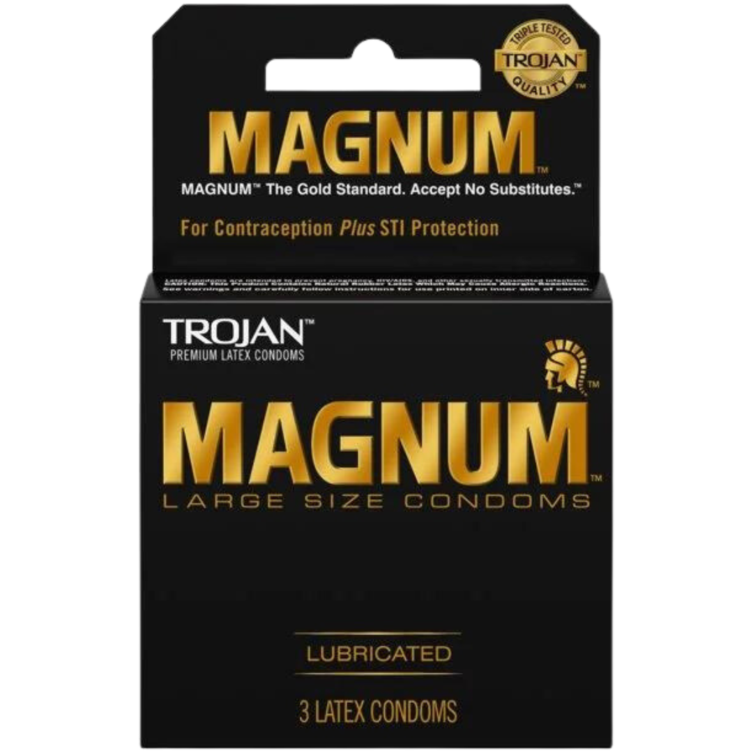 Trojan Magnum Original Large Lubricated Latex Condoms/3ct