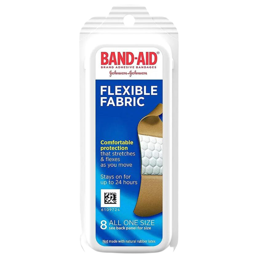 Band-Aid Flexible Fabric Adhesive Bandages One Size/8ct