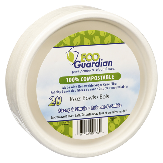 Eco Guardian Compostable Bowls 16oz / 20ct