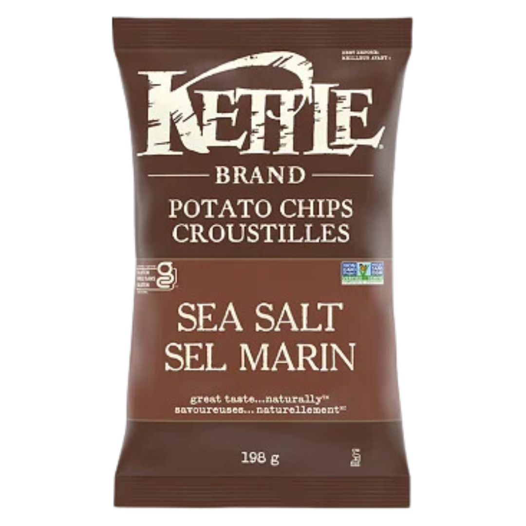 Kettle sea salt chips / 198g