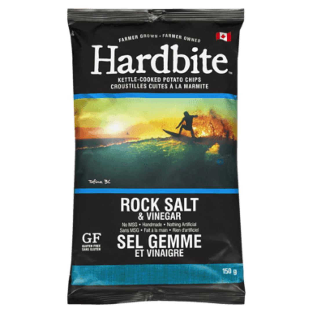 Hardbite Salt and Vinegar Potato Chips / 150g
