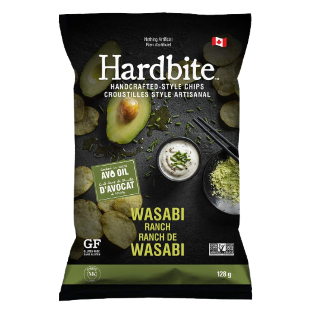 Hardbite Wasabi Ranch Potato Chips / 128g