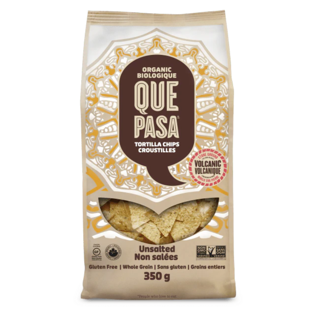 Que Pasa Unsalted Tortilla Chips / 350g