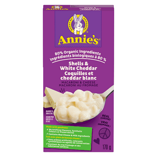 Annie's Macaroni and Cheese Shells and White Cheddar / 170g