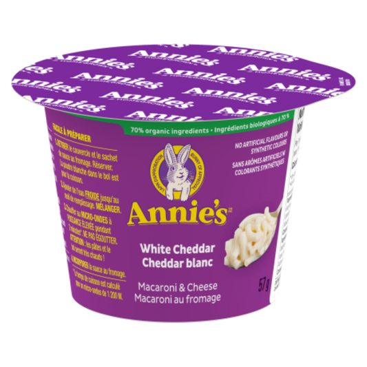 Annie's White Cheddar Macaroni and Cheese Cup / 57g