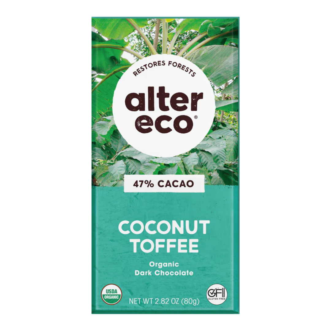 Alter Eco 47% Chocolate Coconut Toffee / 80g