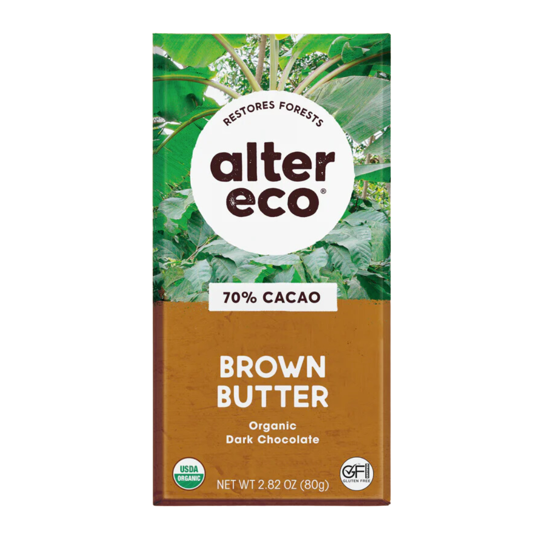 Alter Eco 70% Dark Chocolate Brown Butter / 80g