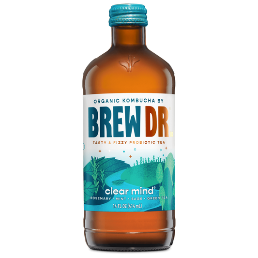 Brew Dr Kombucha Clear Mind Rosemary Mint / 414ml