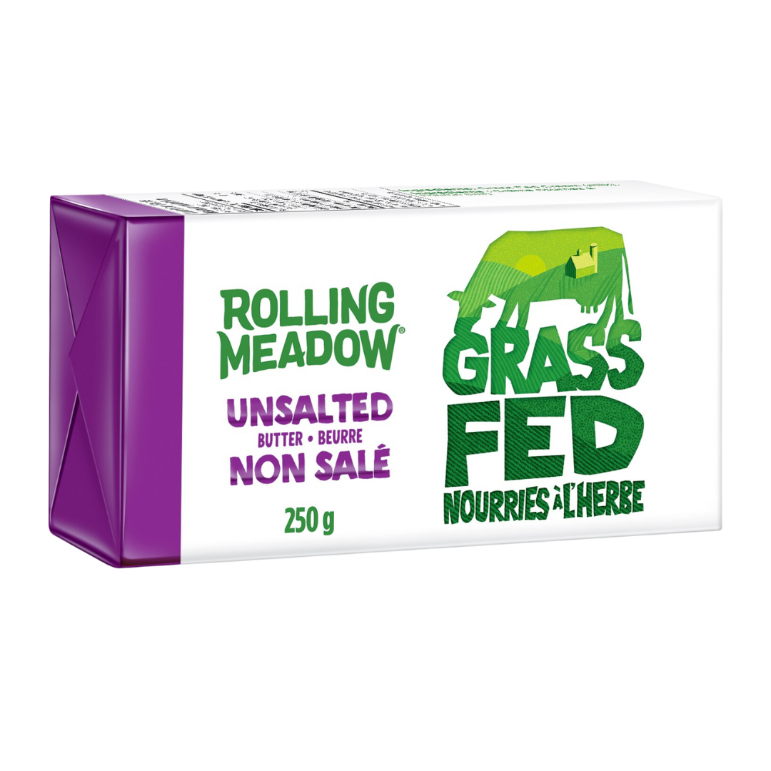 Rolling Meadow Unsalted Grass-Fed Butter / 250g