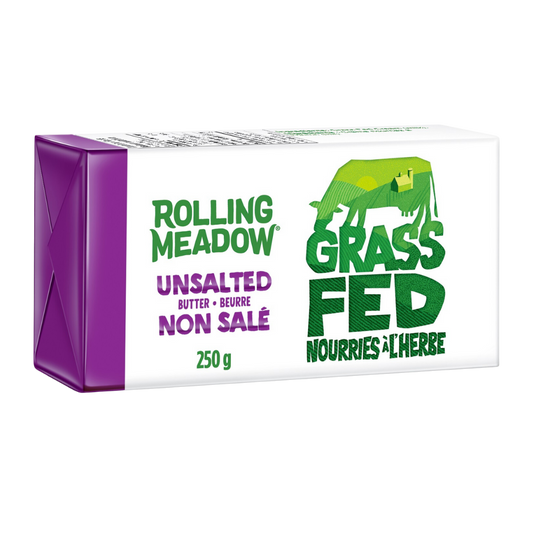 Rolling Meadow Unsalted Grass-Fed Butter / 250g