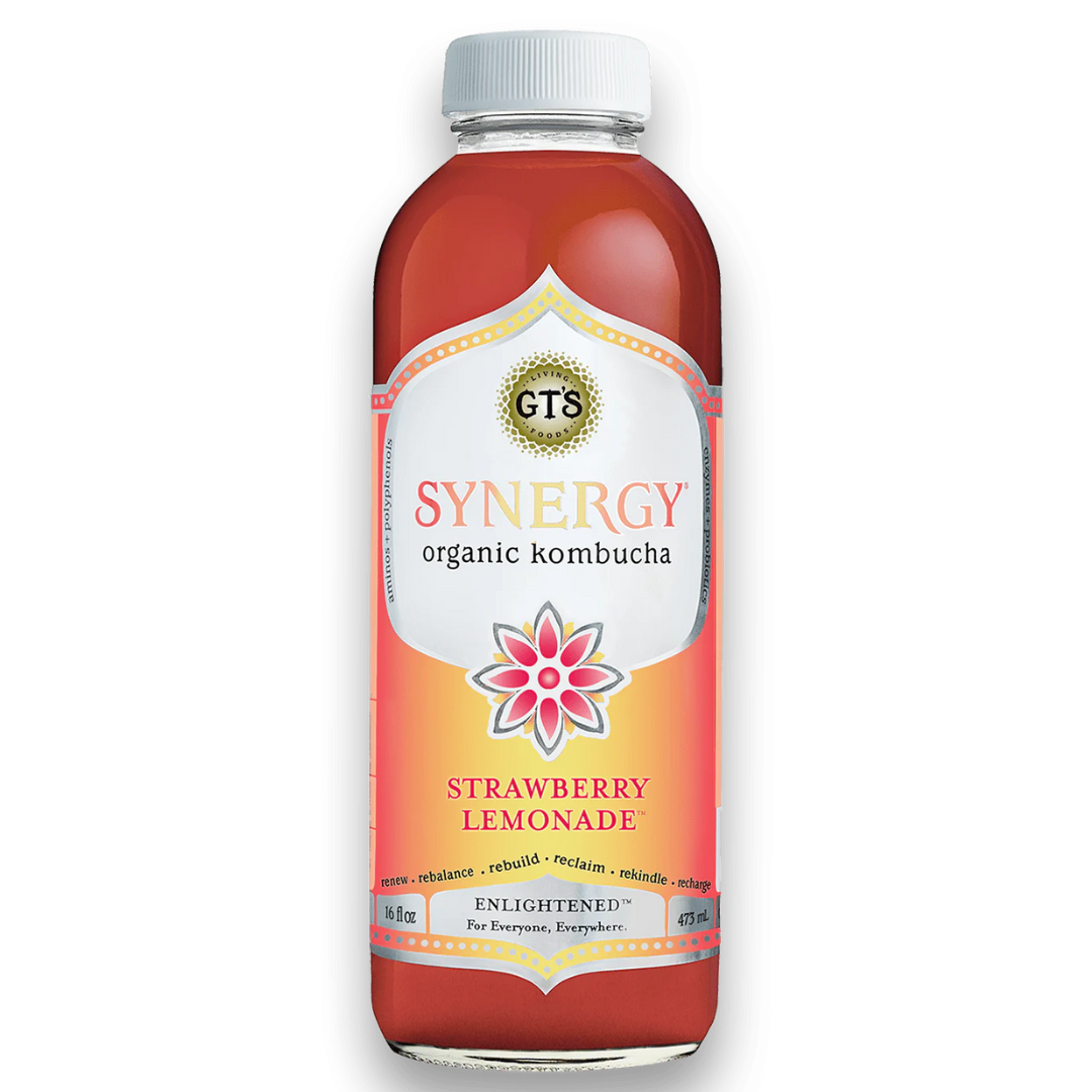 Gt's Strawberry Lemonade Kombucha / 480ml