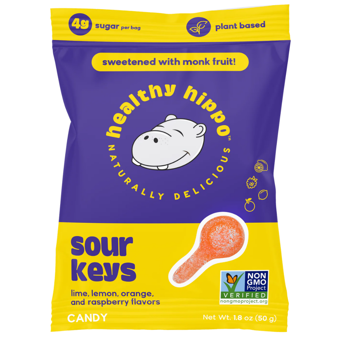 Healthy Hippo Sour Keys Candies / 50g