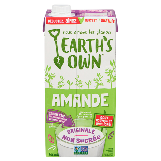 Earth's Own Unsweetened Almond Milk / 946 ml