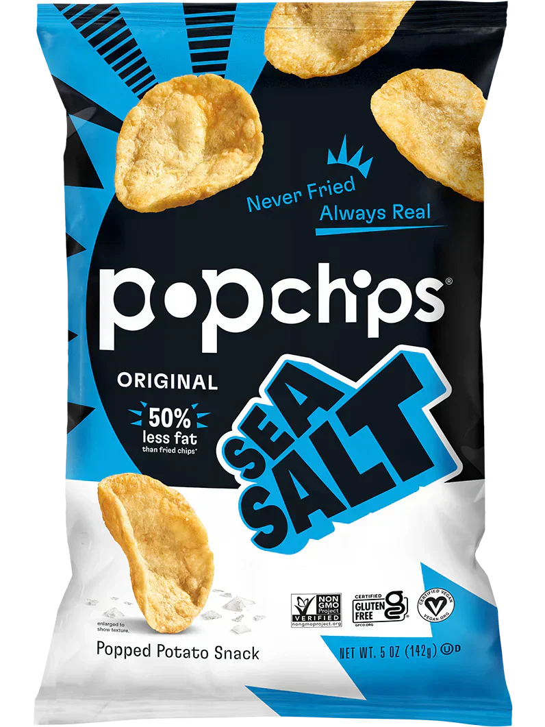 Pop Chips Sauteed Potato Snack Sea Salt / 142g