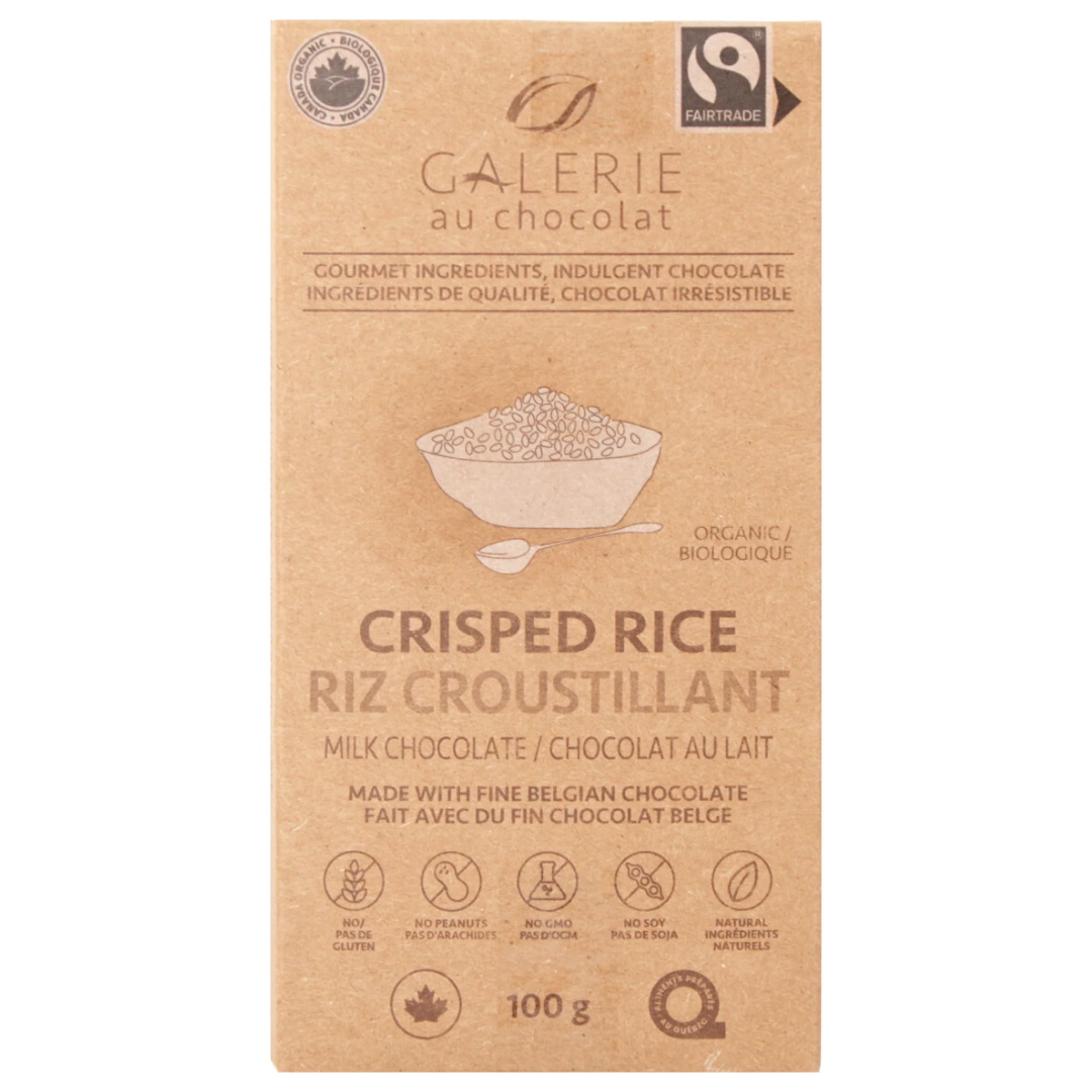 Galerie au Chocolat Crisped Rice / 100g