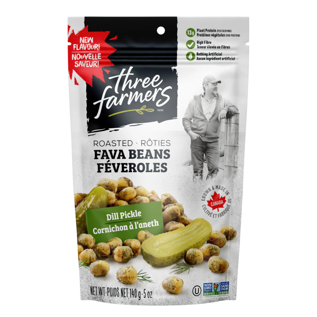 Three Farmers Dill Pickle Fava Beans / 140g