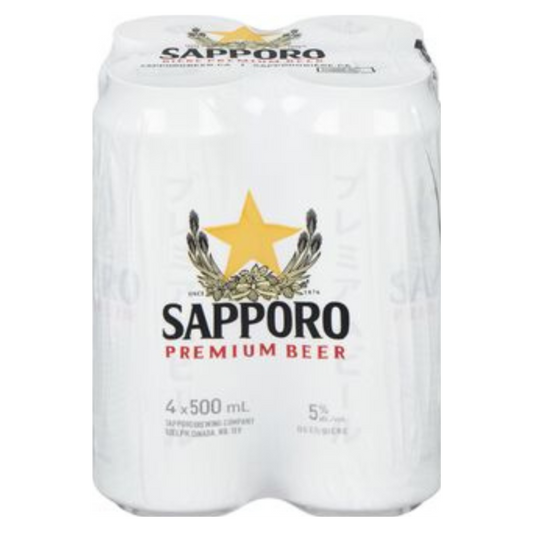 Sapporo premium beer / 4x500ml
