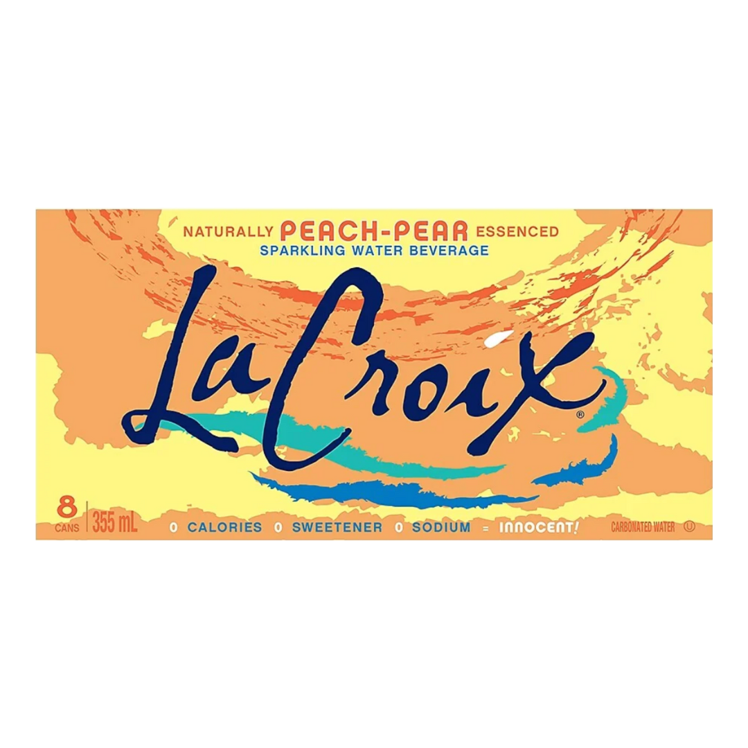 La Croix Sparkling Water Peach Pear / 8-pack