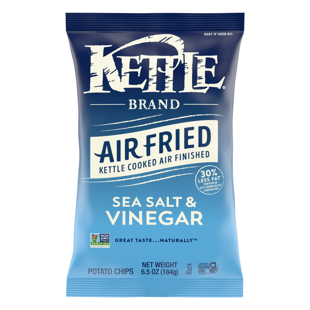 Kettle Chips "Air Fried" Sea Salt and Vinegar / 156g