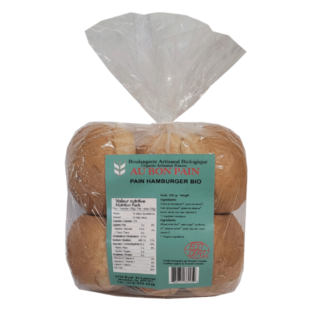 Au Bon Pain Whole Wheat Hamburger Bread / 500g