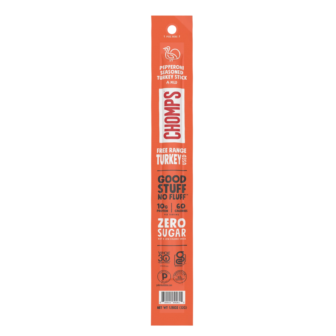 Chomps Turkey Sausage Stick Pepperoni / 32g